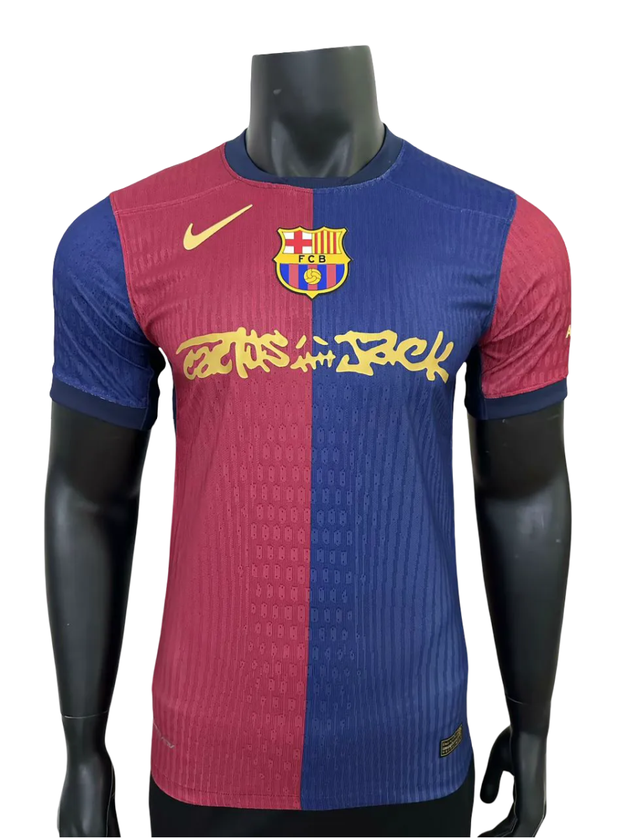 Barcelona cactus jack player version home 2025 travis scott professional quality blaugrana LEAKITS Store