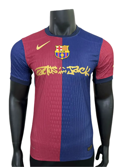 Barcelona cactus jack player version home 2025 travis scott professional quality blaugrana LEAKITS Store