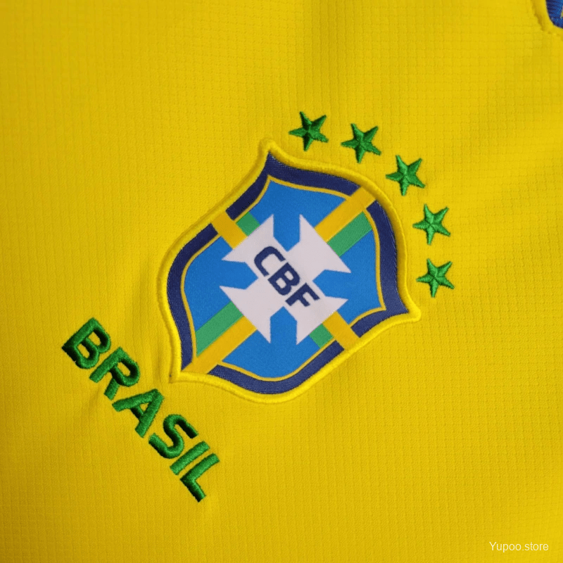Brazil jersey fan version home 25 yellow selecao nacional football heritage