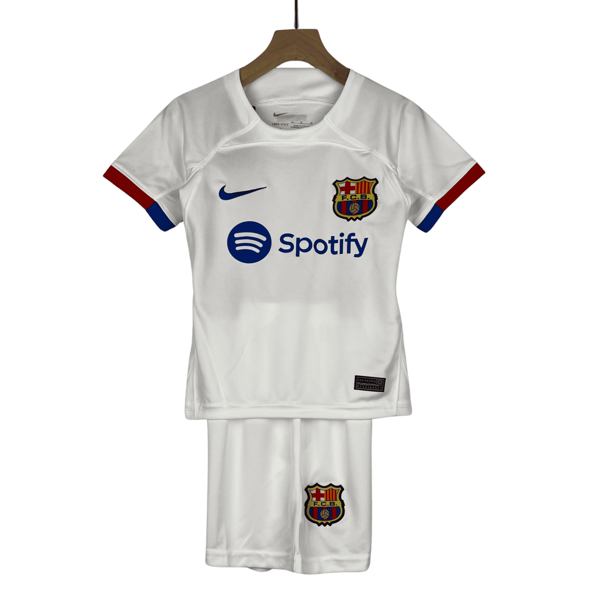 Barcelona Youth Jersey Away 2023/24 White - LEAKITS