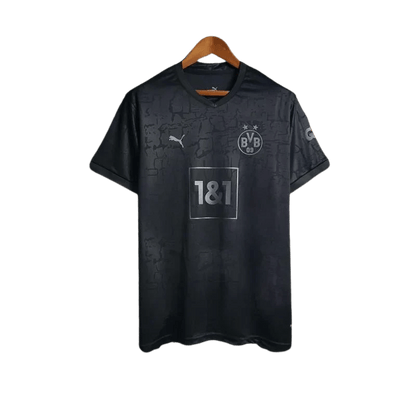 Dortmund black jersey 23/24 fan version BVB sleek black design supporter LEAKITS Store