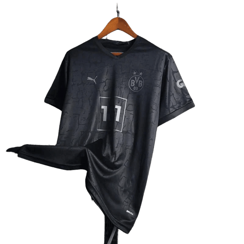 Dortmund black jersey 23/24 fan version black dortmund supporter style