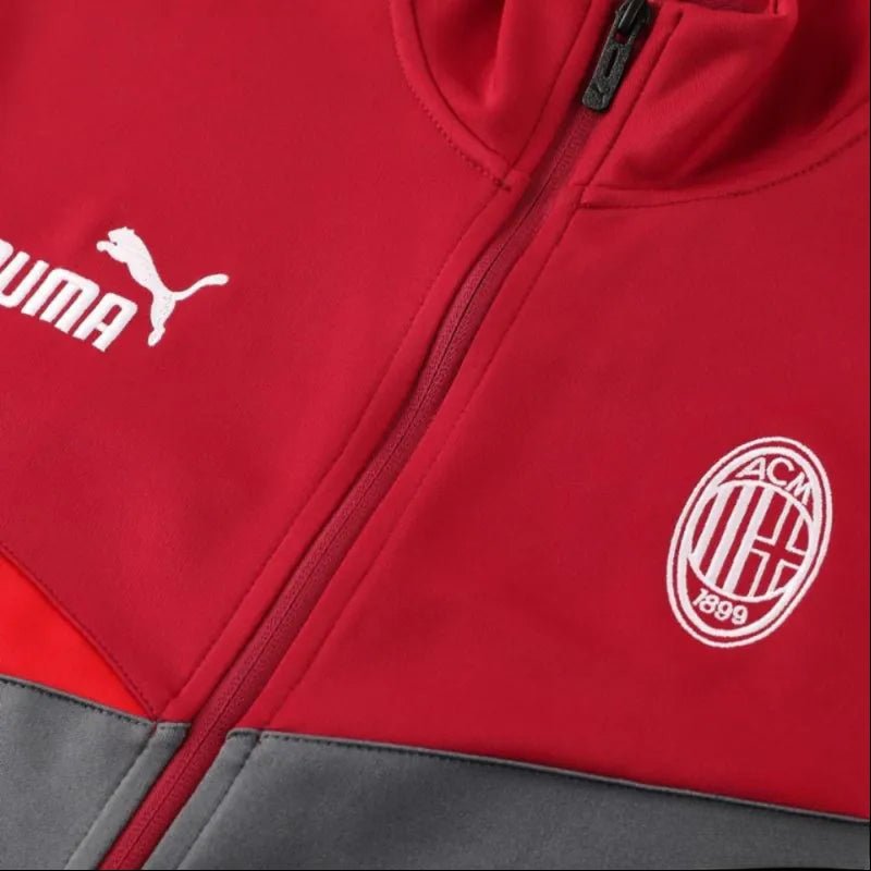 2024/2025 AC Milan RedGrey Full Zipper Jacket + Long Pants | GoatGears Store - LEAKITS