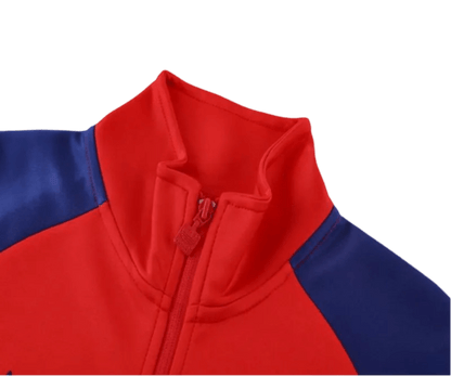 2024/2025 Highburry Blue & Red Full Zipper Jacket + Long Pants | GoatGears Store - LEAKITS