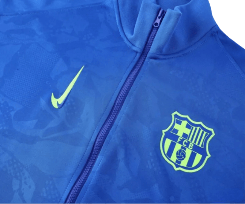 2024/2025 Barcelona Blue Full Zipper Jacket + Long Pants | GoatGears Store - LEAKITS