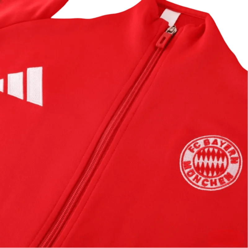 2024/2025 Bayern Munich Dark Red Full Zipper Jacket + Long Pants | GoatGears Store - LEAKITS
