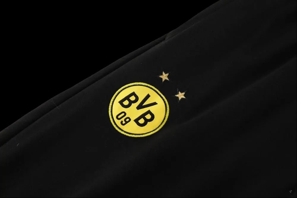 2024/2025 Borussia Dortmund Black Hoddie Full Zipper Jacket + Long Pants | GoatGears Store - LEAKITS