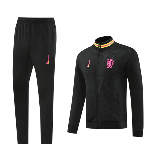 2024/2025 The Blues Black Full Zipper Jacket + Long Pants | GoatGears Store - LEAKITS