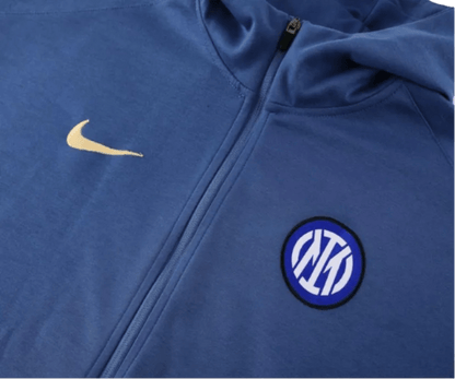 2024/2025 Inter Milan Blue Hoodie Full Zipper Jacket + Long Pants | GoatGears Store - LEAKITS