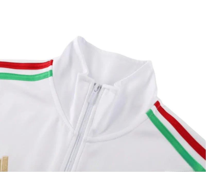 2024/2025 Italy White Full Zipper Jacket + Long Pants | GoatGears Store - LEAKITS