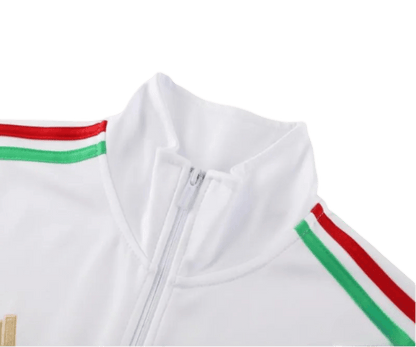 2024/2025 Italy White Full Zipper Jacket + Long Pants | GoatGears Store - LEAKITS