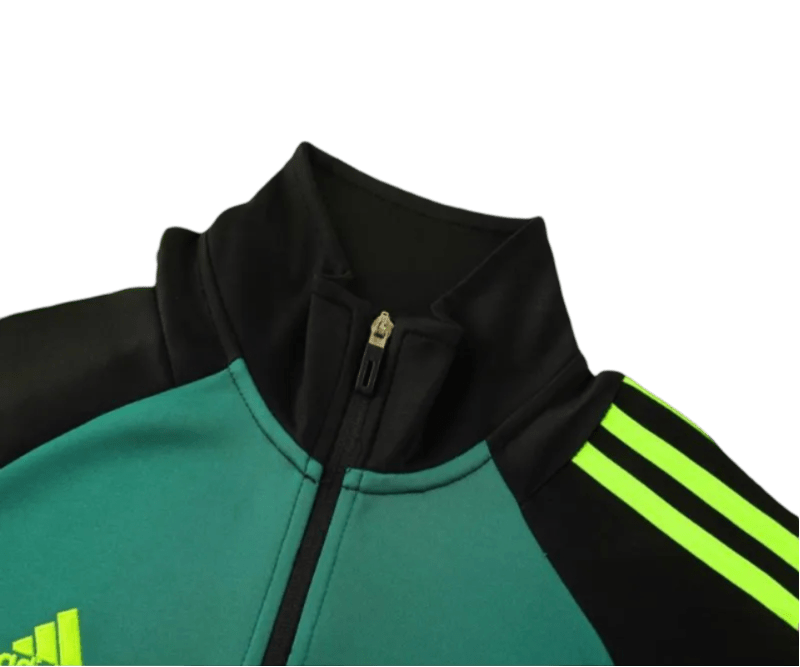 2024/2025 Newton Heath Black & Green Full Zipper Jacket + Long Pants | GoatGears Store - LEAKITS
