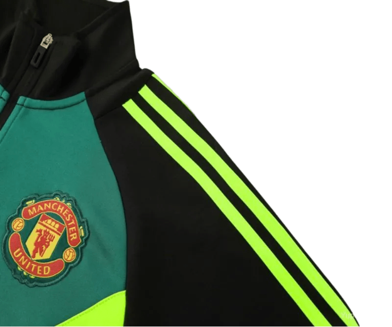 2024/2025 Newton Heath Black & Green Full Zipper Jacket + Long Pants | GoatGears Store - LEAKITS