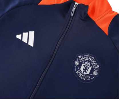 2024/2025 Newton Heath Navy & Orange Full Zipper Jacket + Long Pants | GoatGears Store - LEAKITS