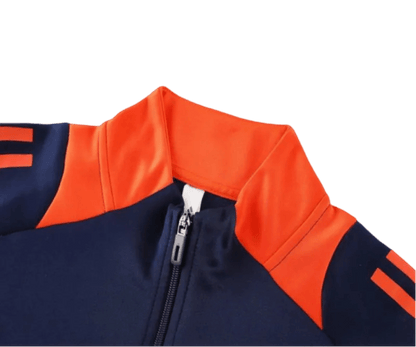 2024/2025 Newton Heath Navy & Orange Full Zipper Jacket + Long Pants | GoatGears Store - LEAKITS