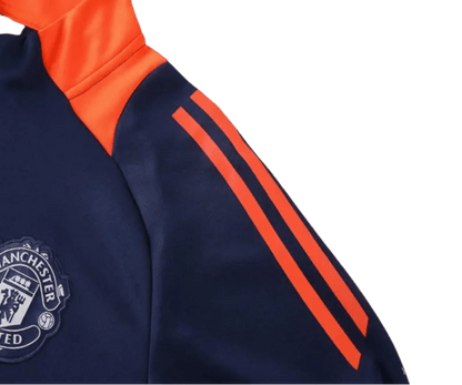 2024/2025 Newton Heath Navy & Orange Full Zipper Jacket + Long Pants | GoatGears Store - LEAKITS