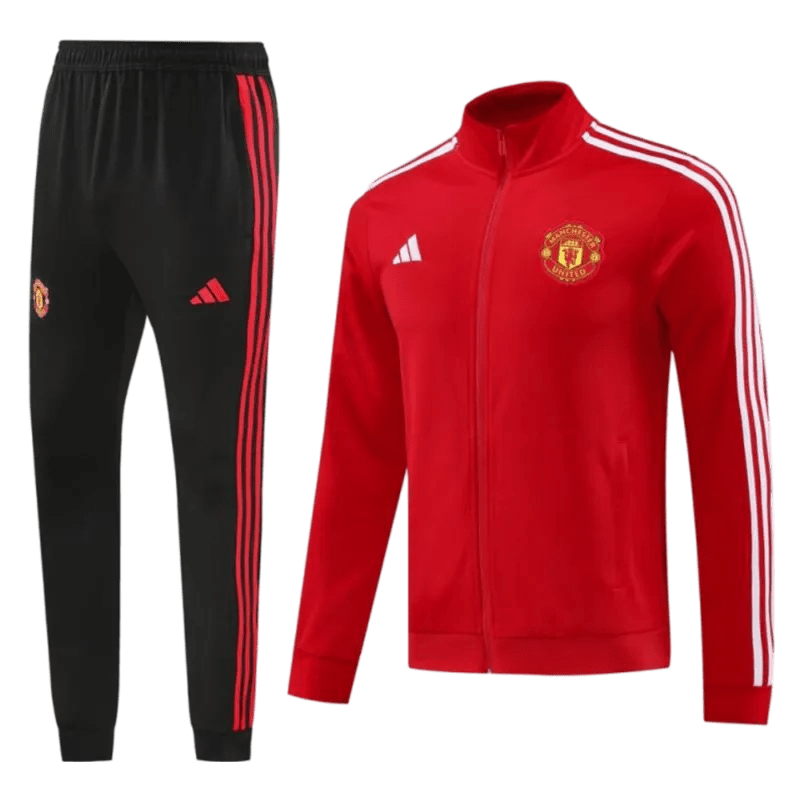 2024/2025 Newton Heath Red Full Zipper Jacket + Long Pants | GoatGears Store - LEAKITS