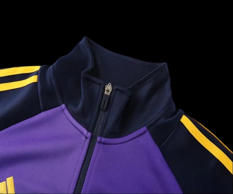 2024/2025 Real Madrid Black & Purple Full Zipper Jacket +Long Pants | GoatGears Store - LEAKITS