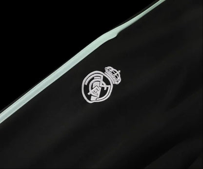 2024/2025 Real Madrid Green & Black Full Zipper Jacket + Long Pants | GoatGears Store - LEAKITS