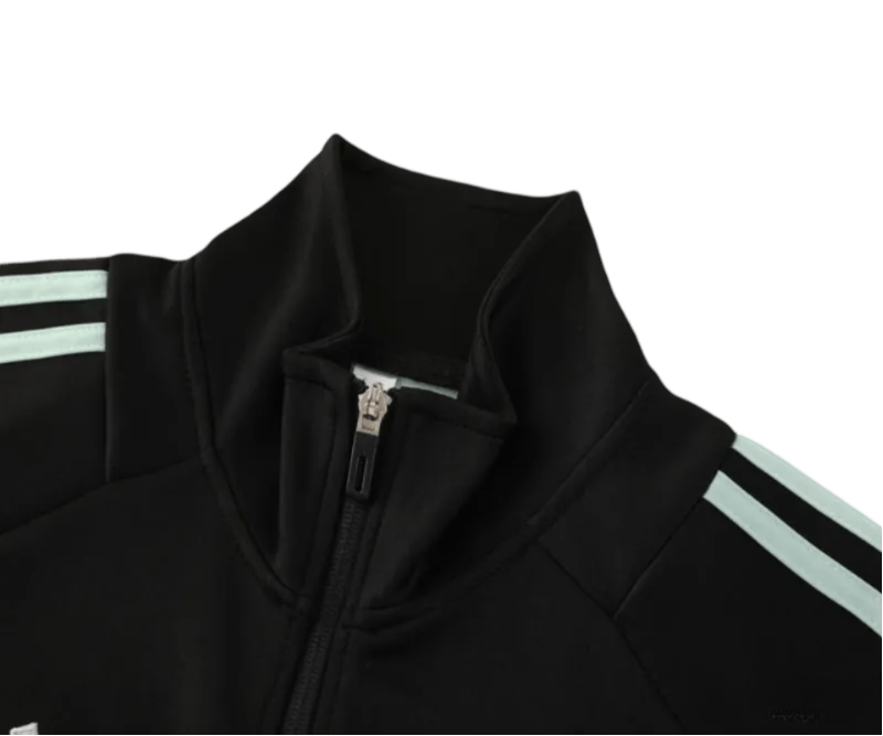 2024/2025 Real Madrid Green & Black Full Zipper Jacket + Long Pants | GoatGears Store - LEAKITS