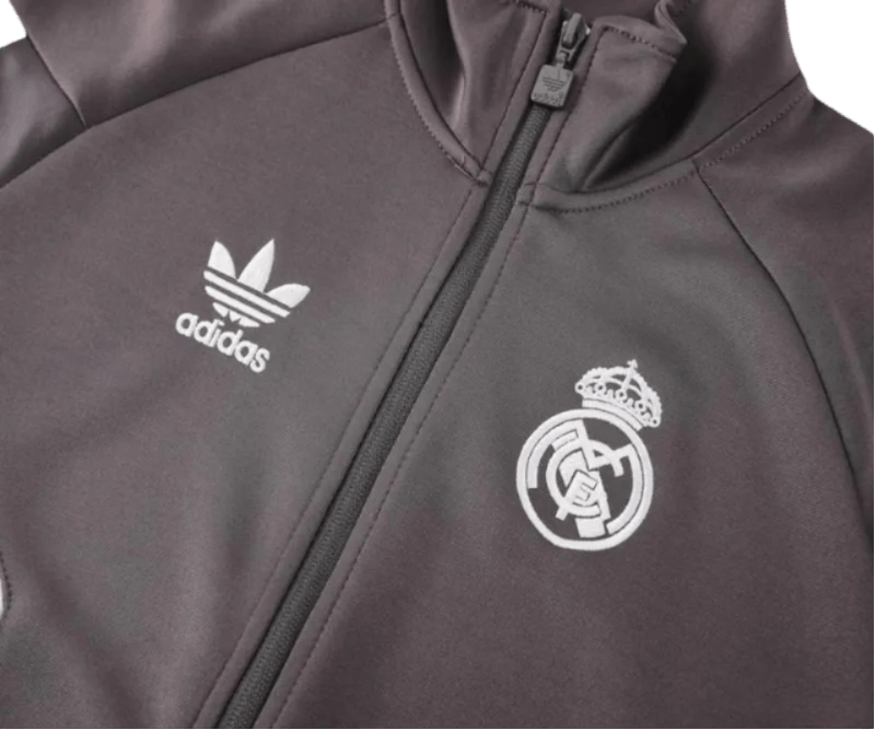 2024/2025 Real Madrid Grey Full Zipper Jacket + Long Pants | GoatGears Store - LEAKITS