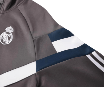 2024/2025 Real Madrid Grey Full Zipper Jacket + Long Pants | GoatGears Store - LEAKITS