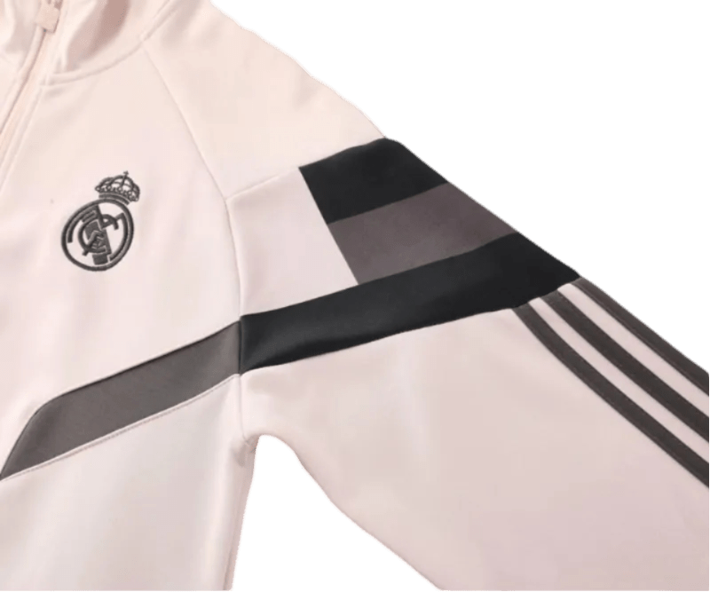 2024/2025 Real Madrid Light Pink Full Zipper Jacket + Long Pants | GoatGears Store - LEAKITS