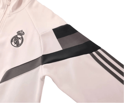 2024/2025 Real Madrid Light Pink Full Zipper Jacket + Long Pants | GoatGears Store - LEAKITS
