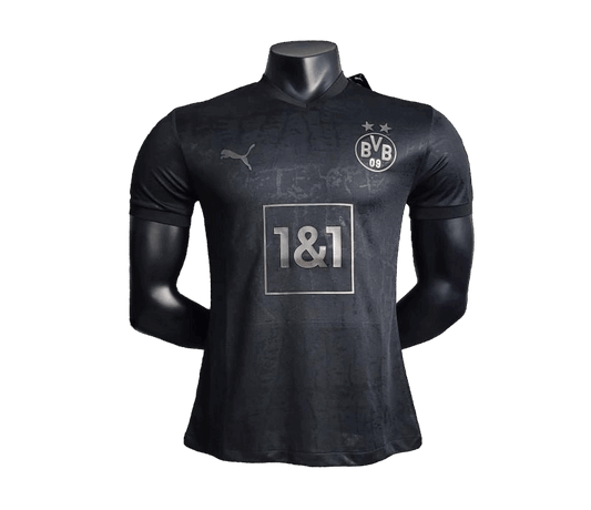 Dortmund black kit 23/24 player version professional athletic construction BVB LEAKITS Store