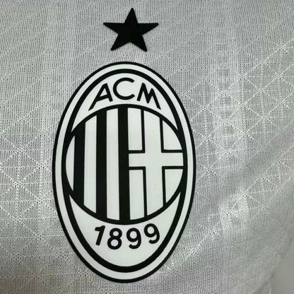AC milan kit 24/25 away player version professional athletic white rossoneri