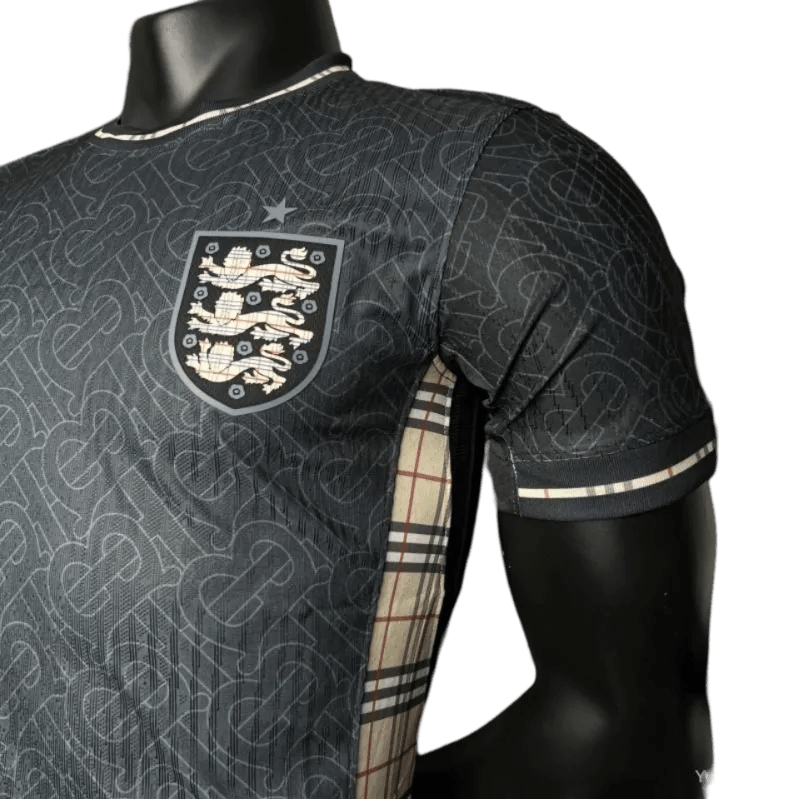 2024/2025 ENGLAND Euro Jordan x Burberry Black Special Edition kit – PLAYER VERSION - LEAKITS