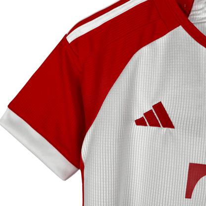 Bayern München jersey childrens home 2023/24 white red FCB Bundesliga tradition