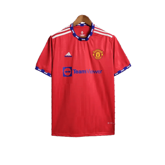 Manchester united jersey 23/24 special edition red blue accents innovative design LEAKITS Store