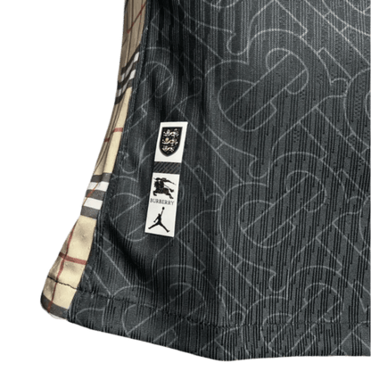 2024/2025 ENGLAND Euro Jordan x Burberry Black Special Edition kit – PLAYER VERSION - LEAKITS
