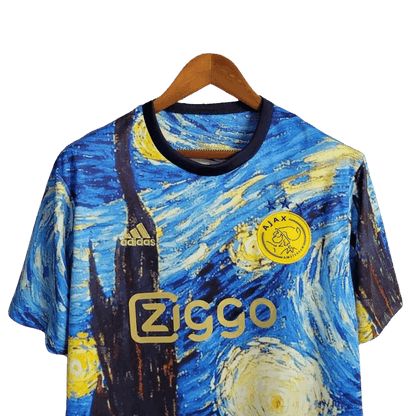 Ajax starry night jersey van gogh special edition oil painting design authentic