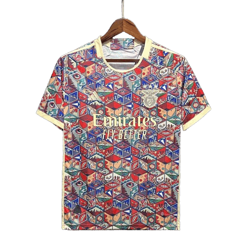 Benfica cartoon jersey special edition animated graphics multicolor patterns LEAKITS Store