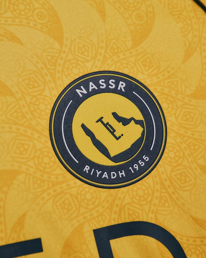 Al nassr 25/26 home kit fan version yellow al nassr jersey collection ronaldo