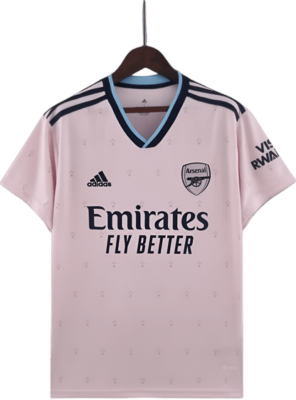 Arsenal pink kit third 2022 23 pink blue trim Gunners Emirates innovation LEAKITS Store