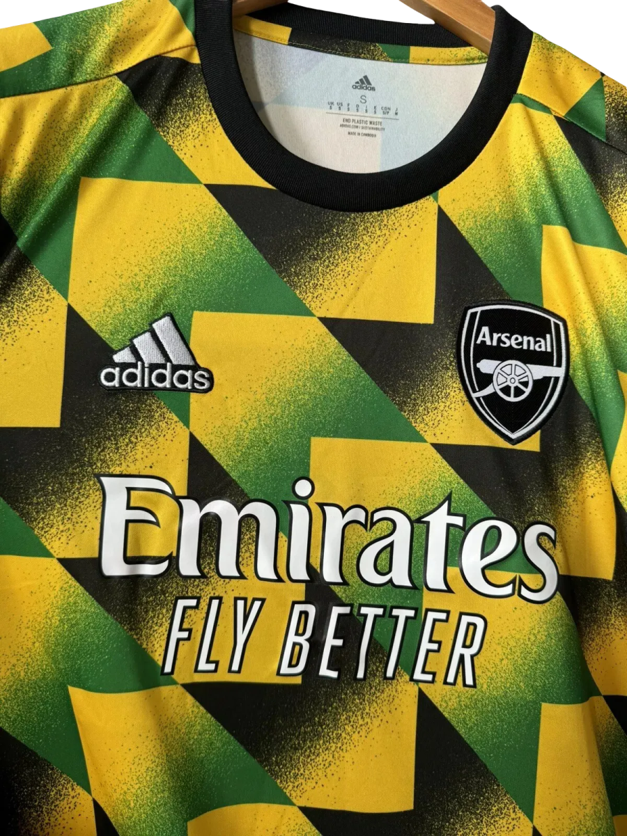 Arsenal jamaica kit 22/23 bruised banana special edition geometric heritage authentic