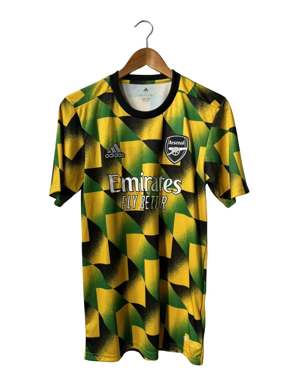 Arsenal jamaica jersey 22/23 bruised banana special edition yellow green geometric LEAKITS Store