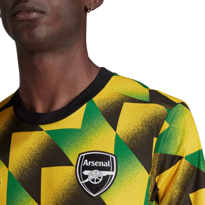Arsenal jamaica jersey 22/23 bruised banana special edition yellow green authentic design
