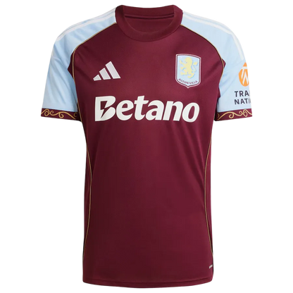 25/26 aston villa jersey home fan version claret blue white sleeves betano authentic LEAKITS Store