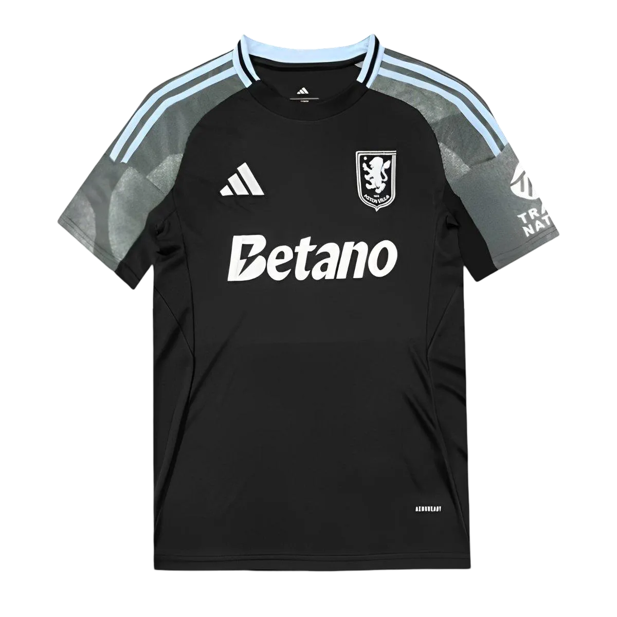 Aston villa away kit 25/26 fan version black grey accents betano distinctive LEAKITS Store