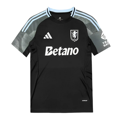 Aston villa away kit 25/26 fan version black grey accents betano distinctive LEAKITS Store