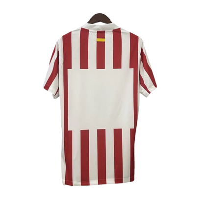 Atletico madrid football kit fan version 25/26 home rojiblancos traditional heritage design