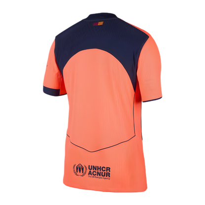 Barcelona third jersey 25/26 fan version orange barcelona jerseys collection innovative