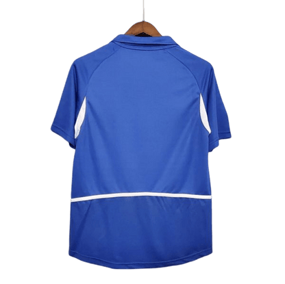 2002 brazil kit away blue retro world cup championship authentic design