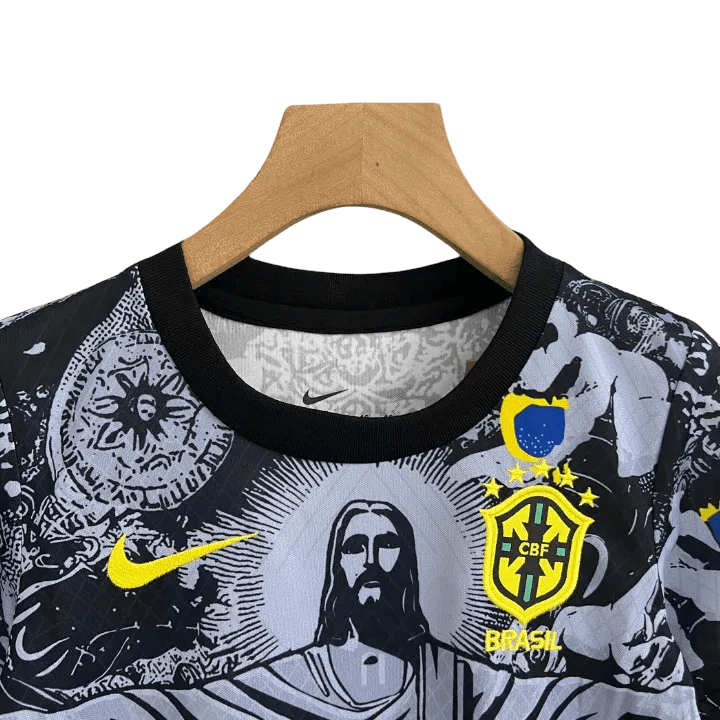 Brazil Kids Kit - 2024/2025 Jesus Black - LEAKITS