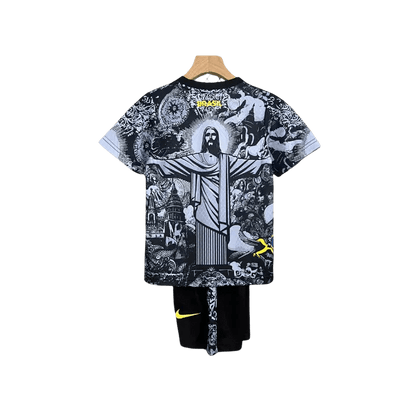 Brazil Kids Kit - 2024/2025 Jesus Black - LEAKITS