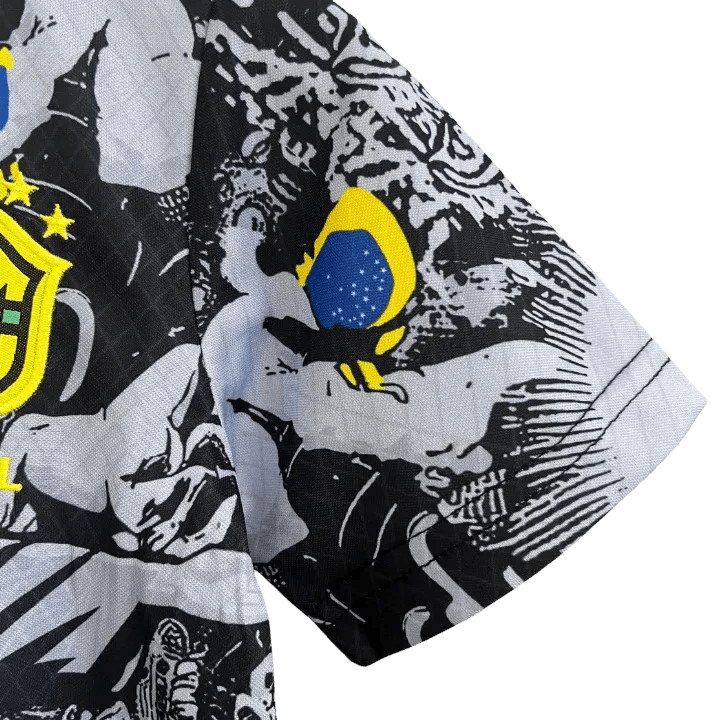Brazil Kids Kit - 2024/2025 Jesus Black - LEAKITS